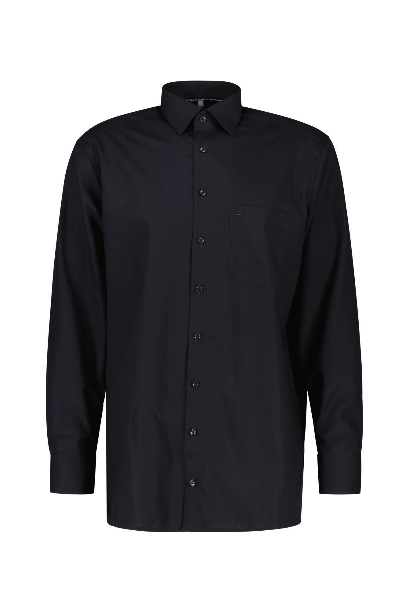 Hemd Comfort Fit - 68 - Schwarz