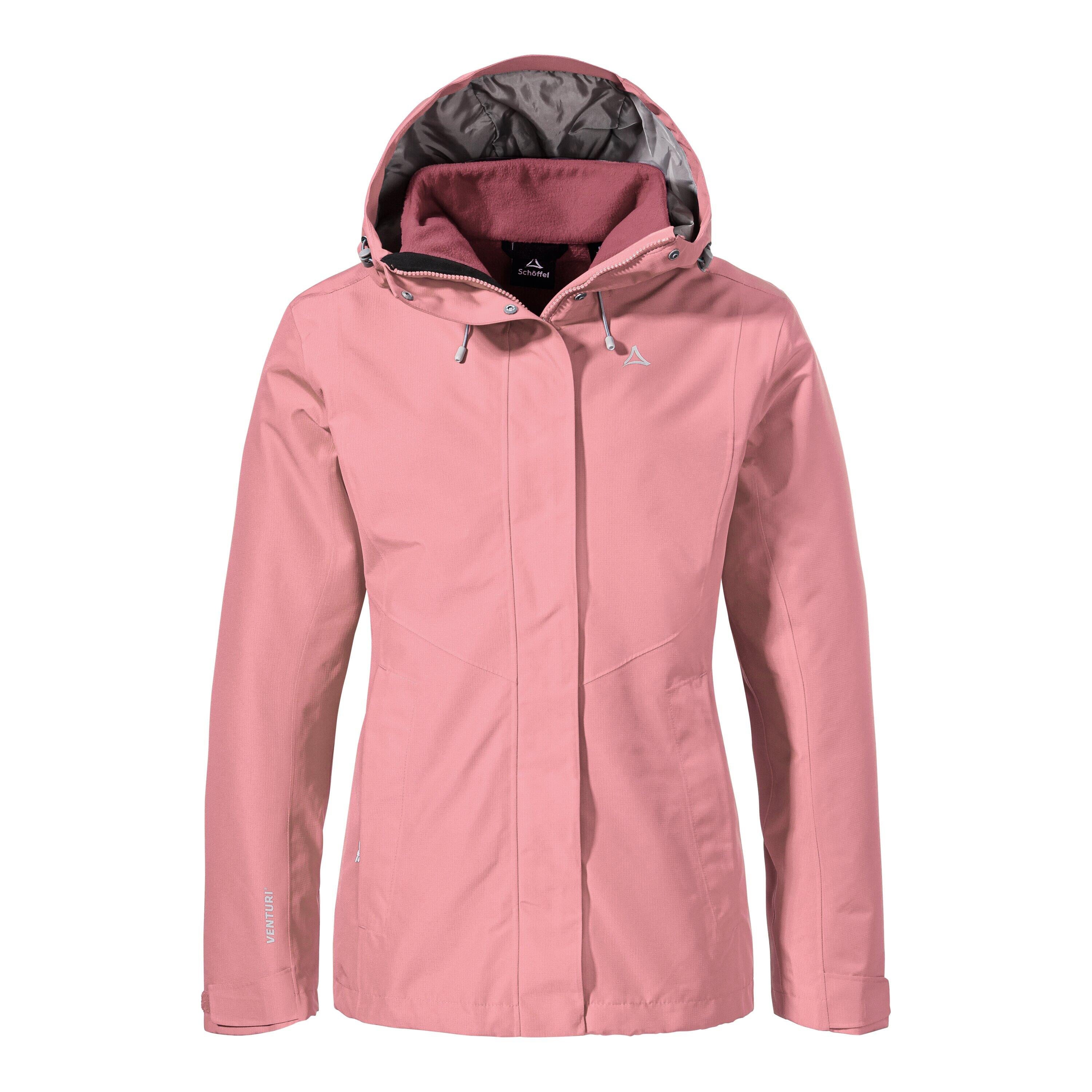 Funktionsjacke mit Kapuze - 3465-viola - Rosa