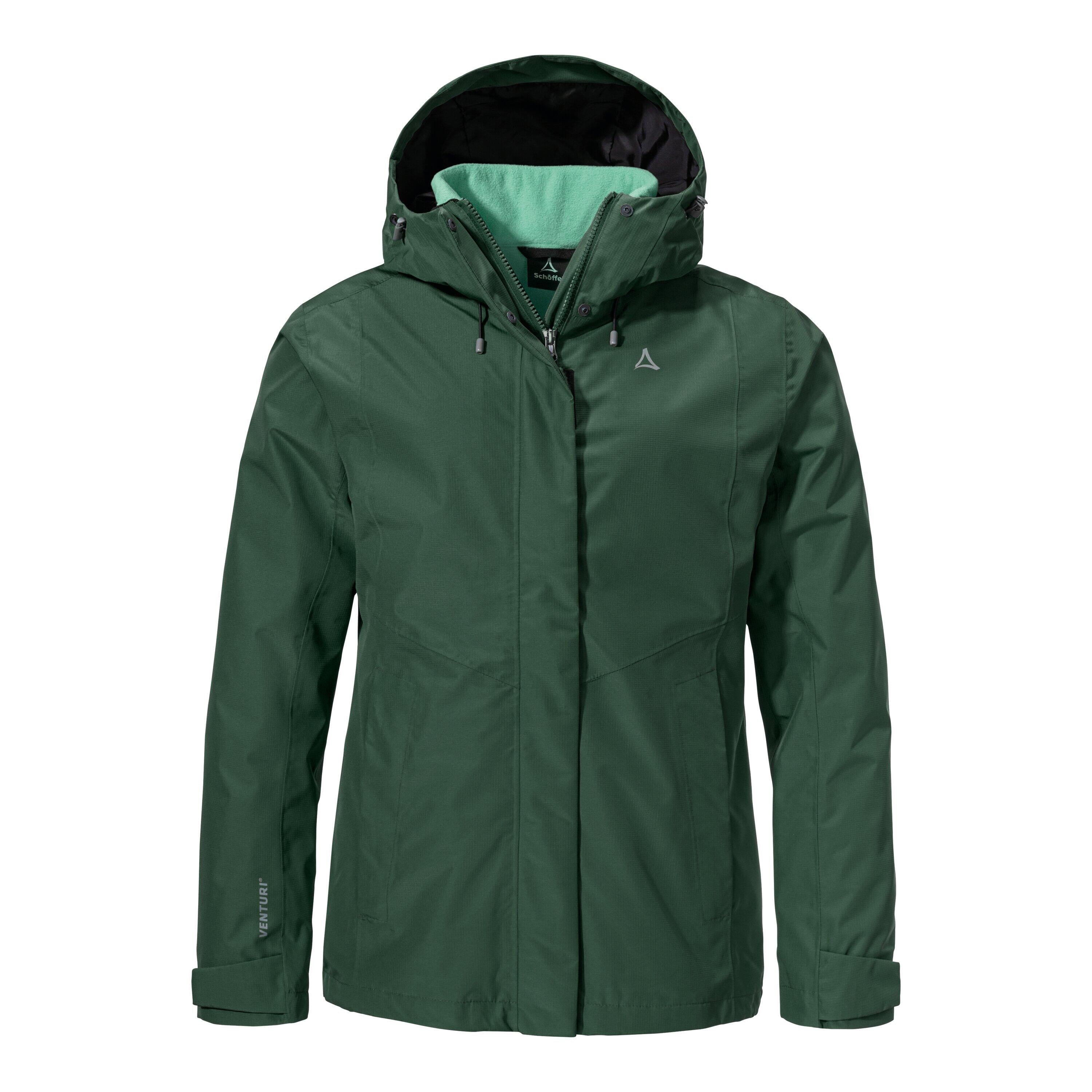 Funktionsjacke OKERE mit Kapuze - 6965-darkjade - Grün