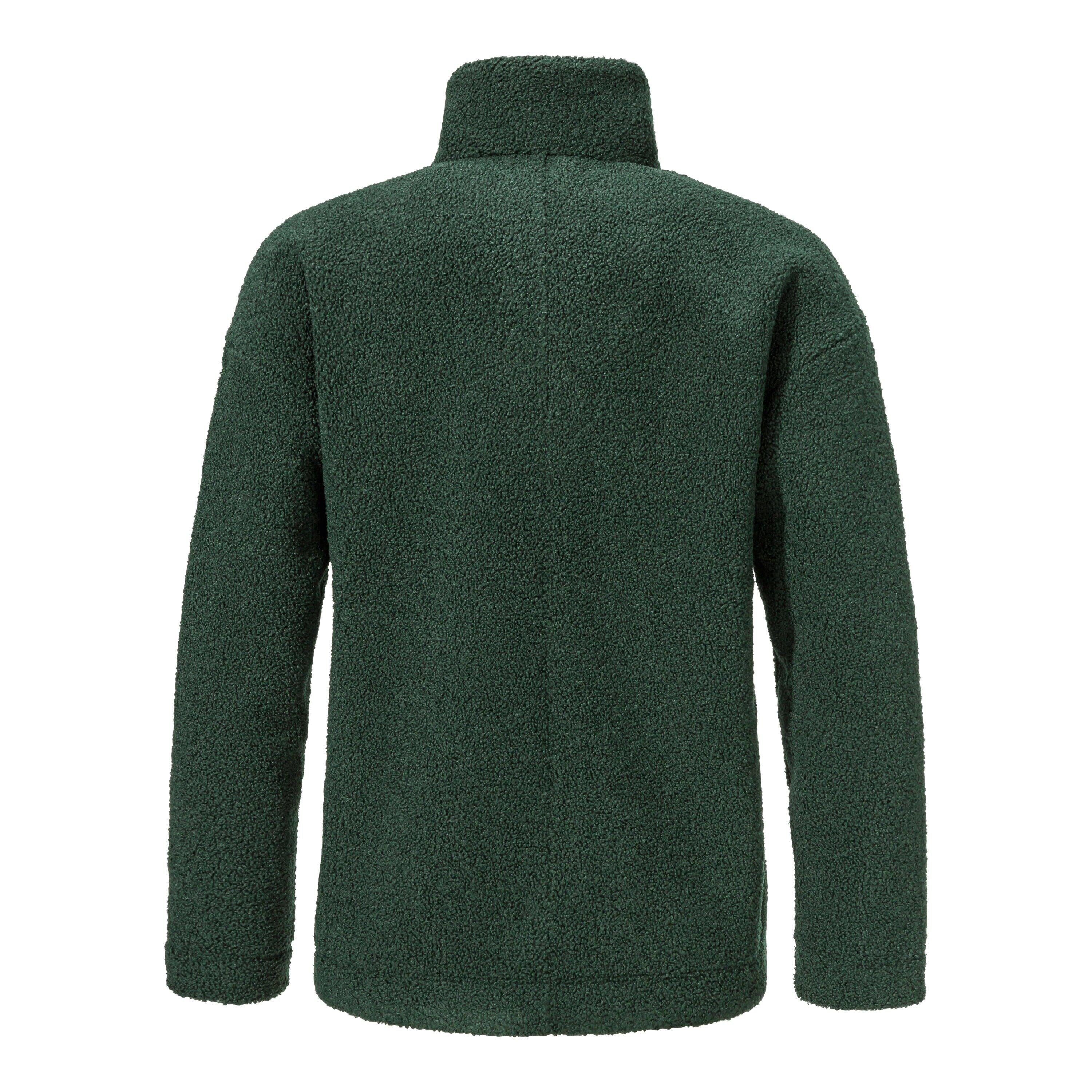 Fleecejacke KALMOR mit Stehkragen - 6965-darkjade - Grün