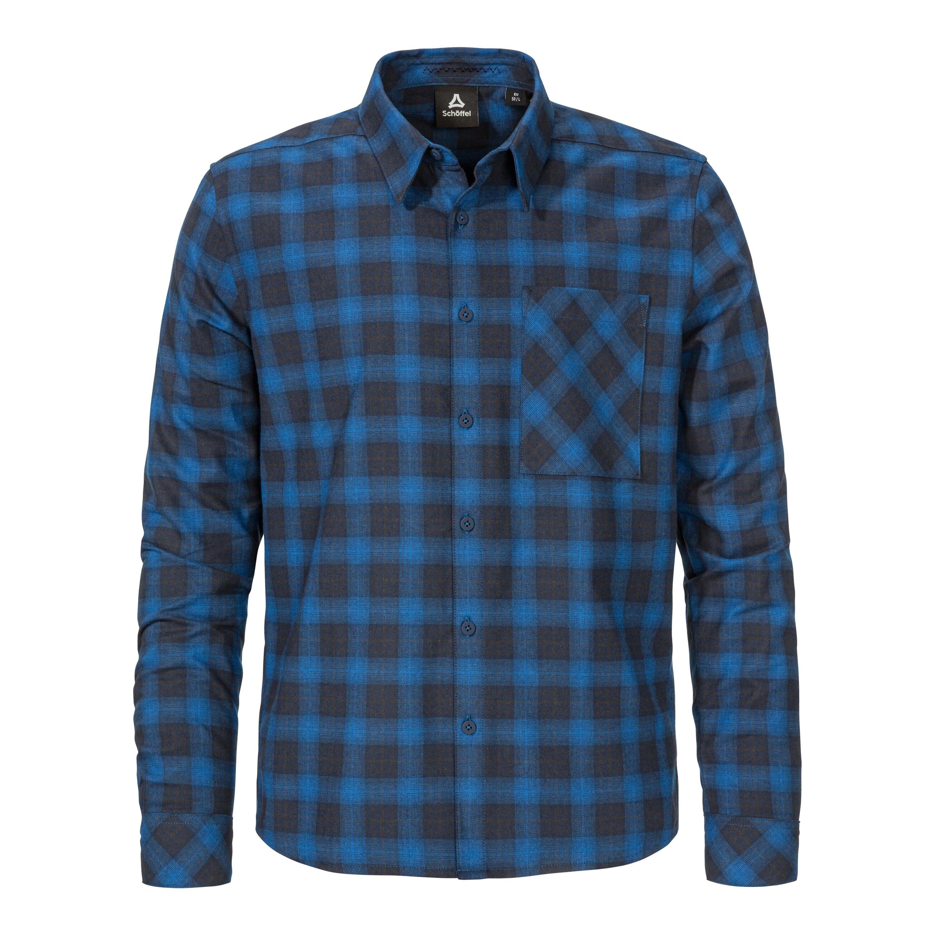 Flanellhemd KLEION Regular Fit - 8405-cornflowerblue - Blau