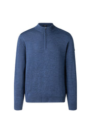 Strickpullover aus Merinowolle - 380 - Blau