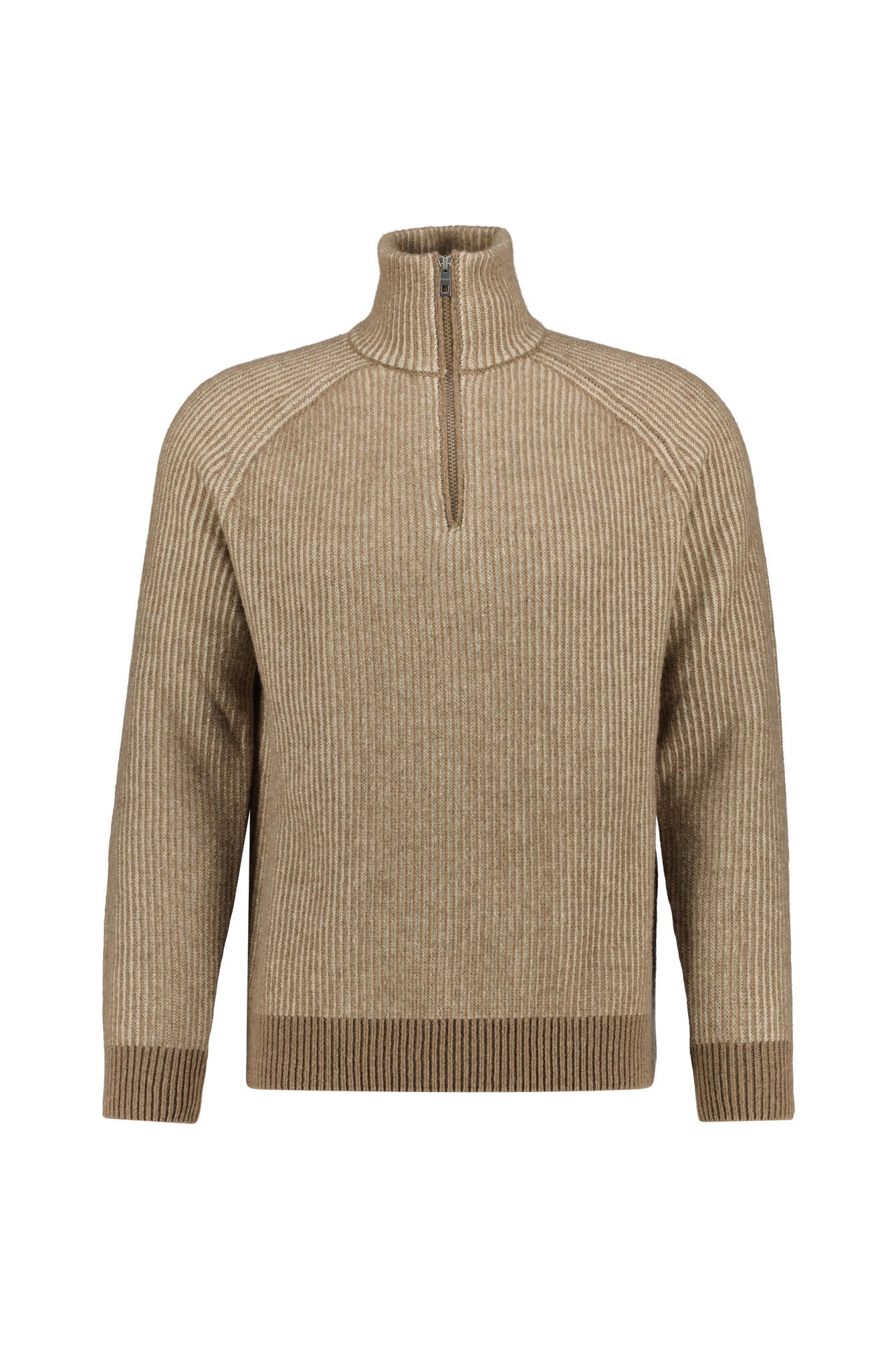 Strickpullover aus Schurwolle - 120 - Beige