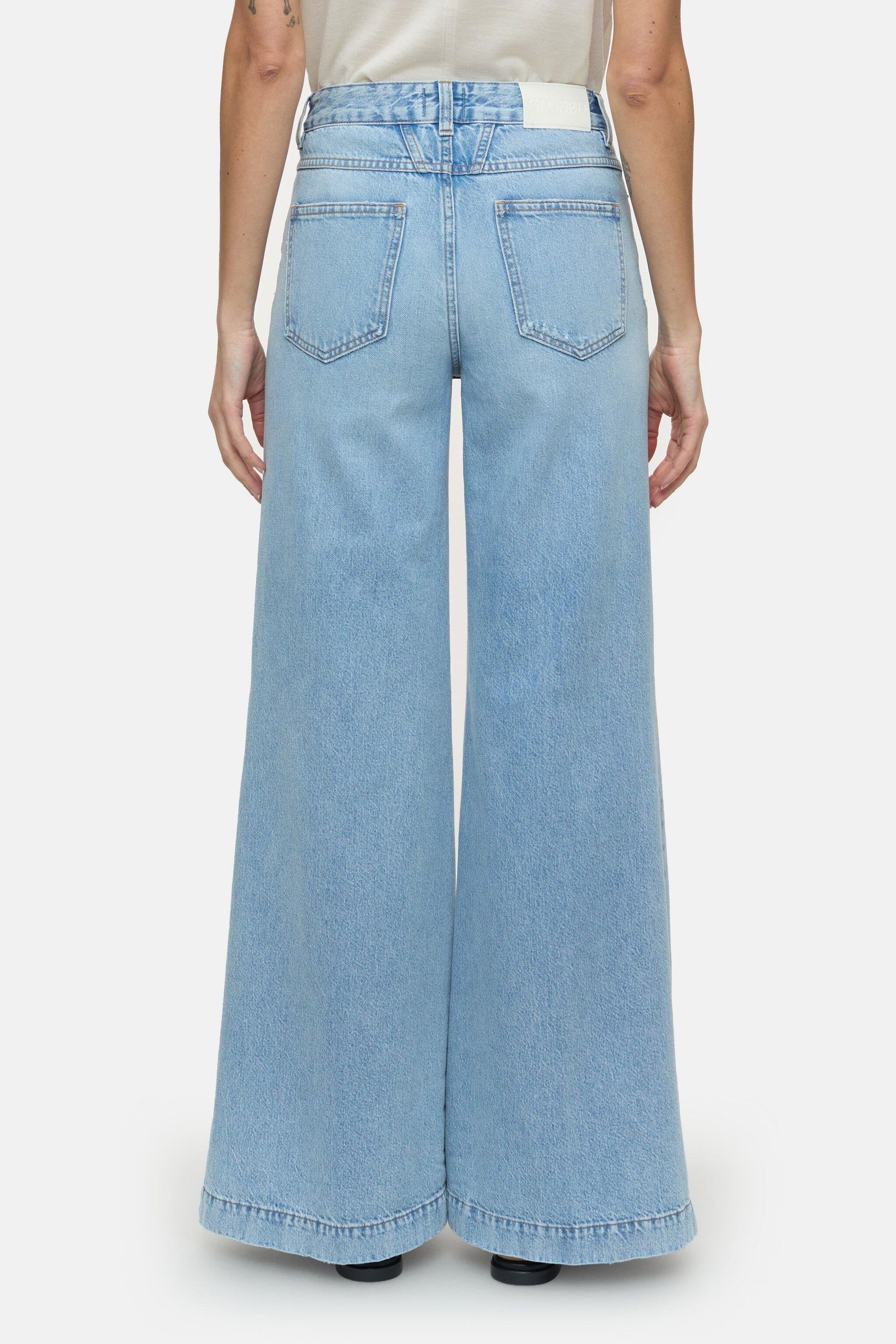 Jeans Glow-up Wide Leg - LBL - Blau