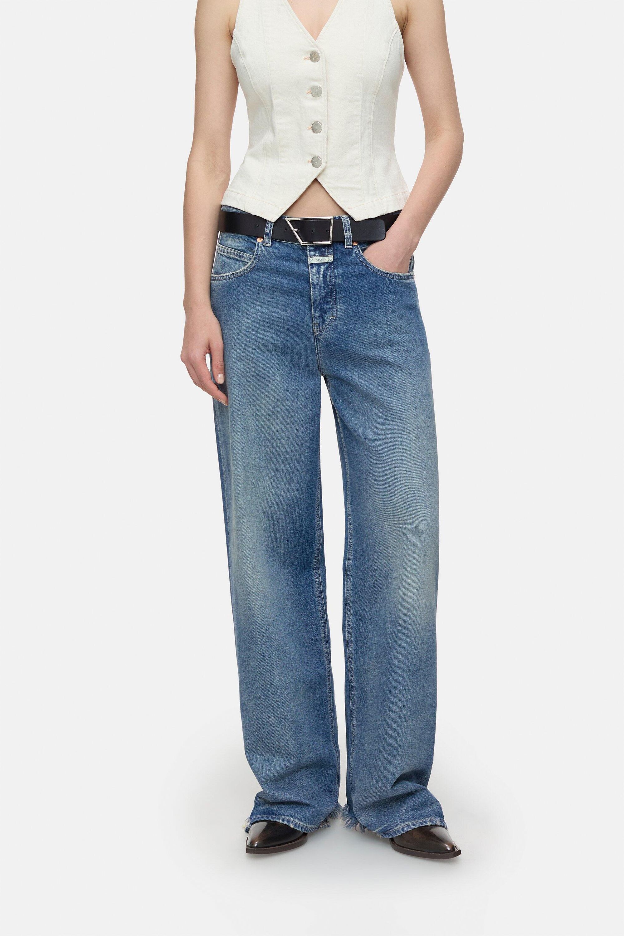 Jeans Nikka Wide Leg - DBL - Blau