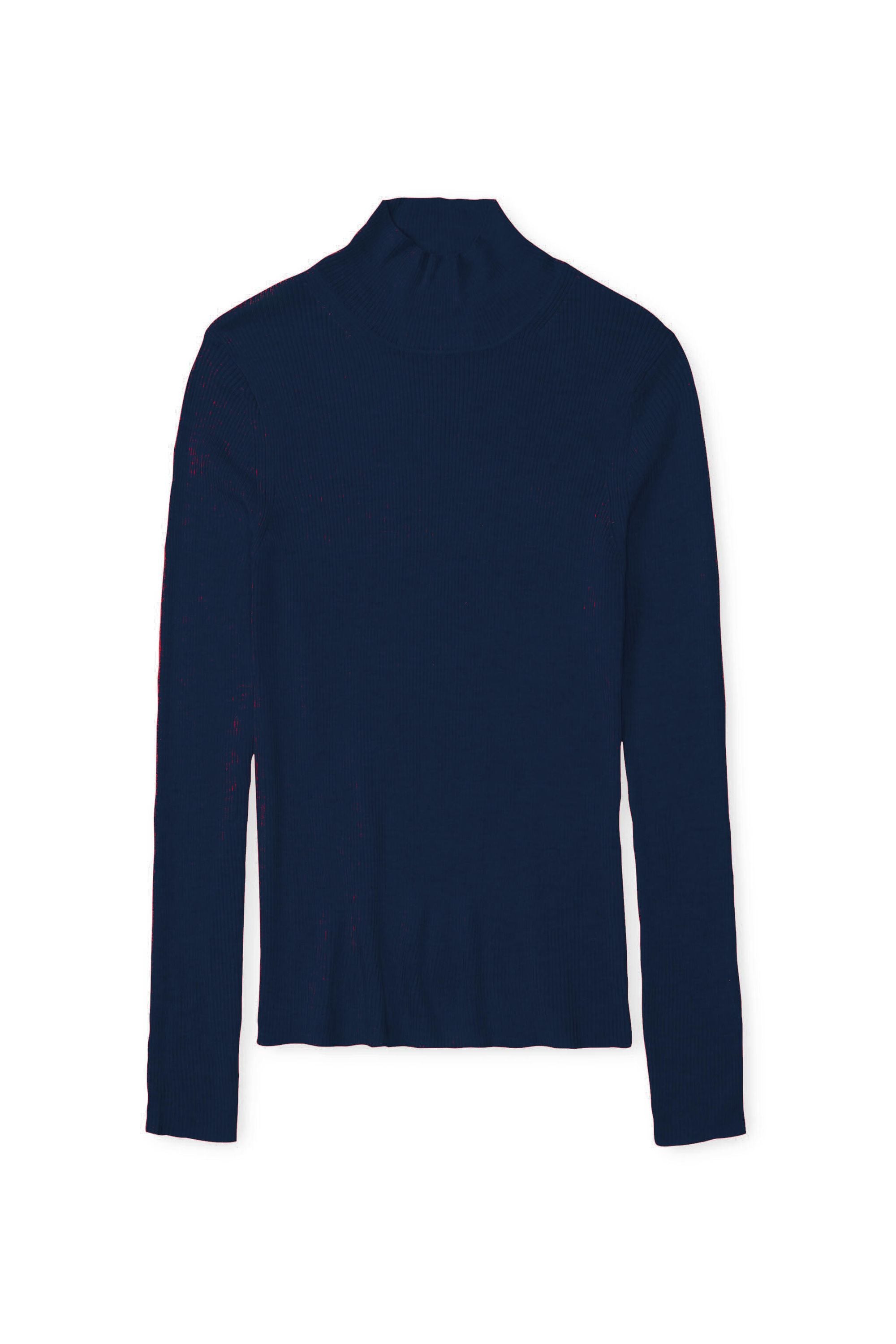 Rollkragenpullover - 568 - Blau