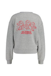 Sweatshirt aus Baumwolle - 127 - Grau