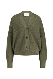 Strickcardigan mit V-Ausschnitt - 681 - Grün