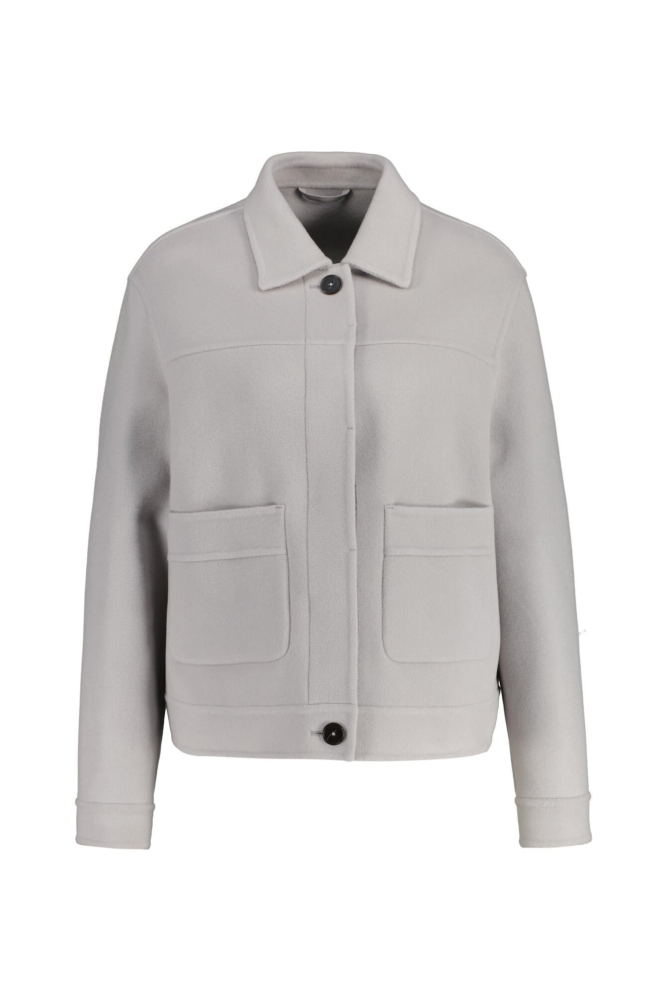 Blouson aus Schurwollmix - 123 - Grau