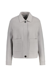 Blouson aus Schurwollmix - 123 - Grau