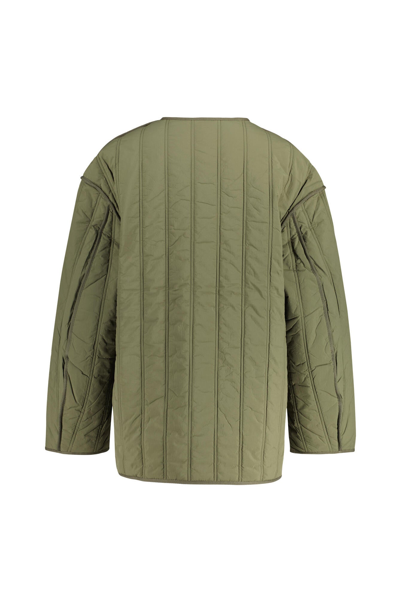 Übergangsjacke mit Rundhalsausschnitt - 681 - Khaki