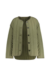 Übergangsjacke mit Rundhalsausschnitt - 681 - Khaki