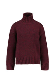 Strickpullover aus Wolle - 856 - Rot