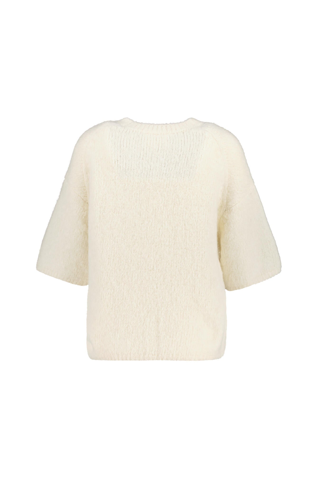 Strickpullover aus Alpaka-Wollmix - 218 - Weiß