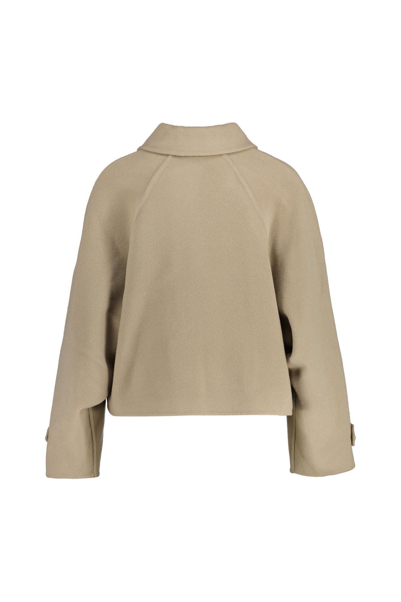 Trenchcoat cropped aus Schurwollmix - 911 - Beige