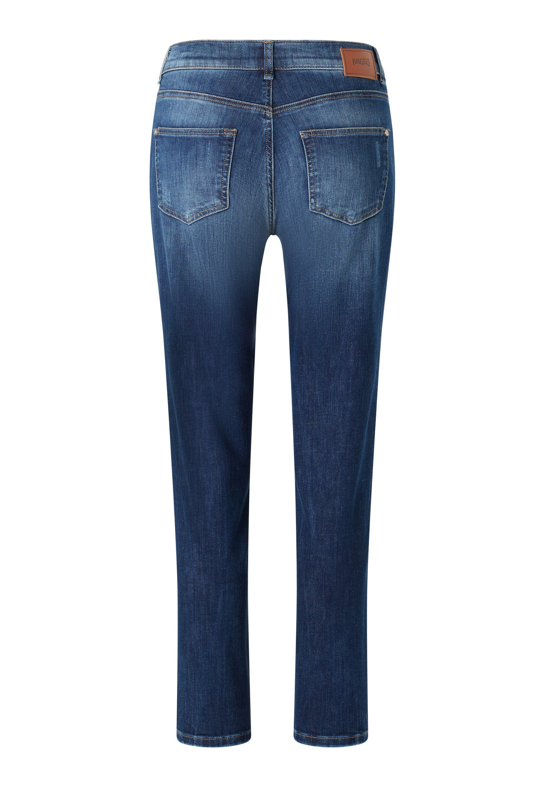 Regular Fit Jeans - 3388-mid blue used destroyed - Blau