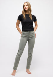 Jeans CICI Slim Fit - 5285-past olive used - Grün