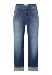 Jeans LIBERTA TU Baggy Fit - 3388-mid blue used destroyed - Blau