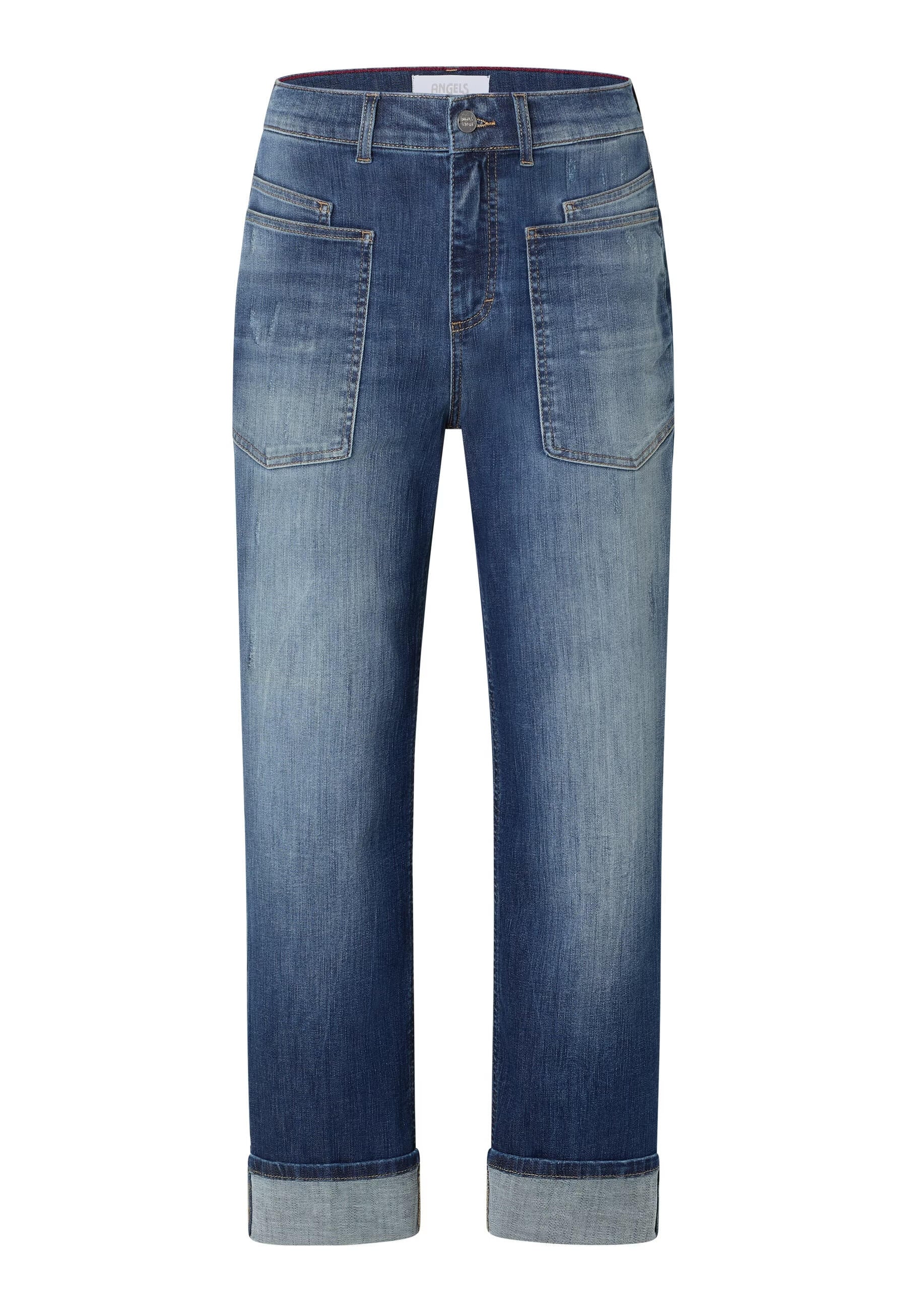 Jeans LIBERTA TU Baggy Fit - 3388-mid blue used destroyed - Blau