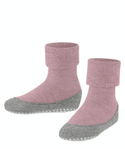 Hausschuhe Cosyshoe aus Wolle - 8770 brick - Rosa | Grau