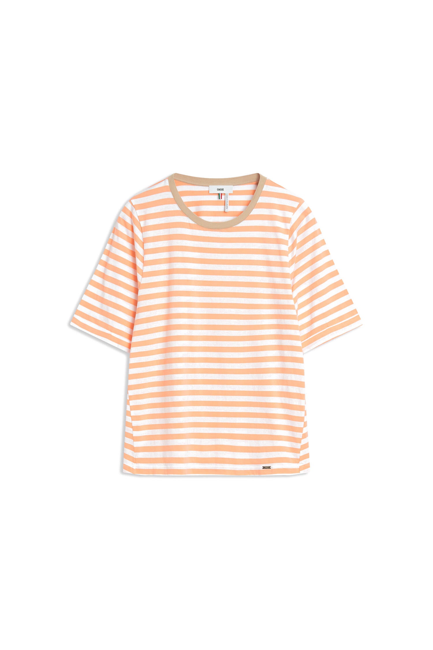 T-Shirt gestreift - 34-dunkelgelb - Orange