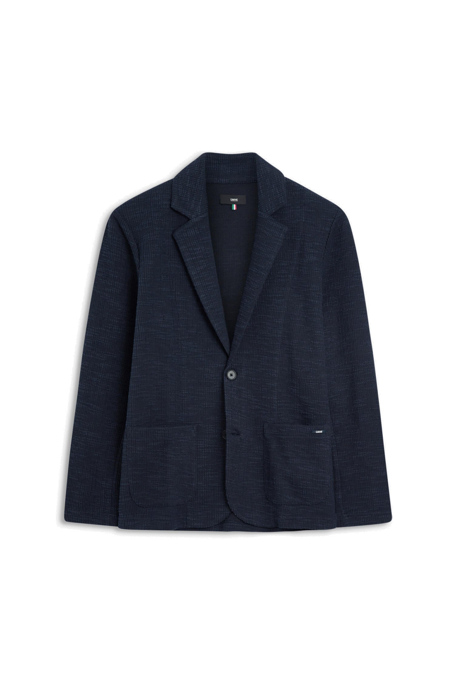 Stricksakko CIMORRET aus Baumwollmix - 69-dunkelblau - Blau