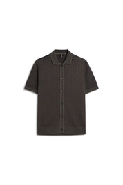 Strick-T-Shirt CIJANNE aus Baumwollmix - 69-dunkelblau - Blau