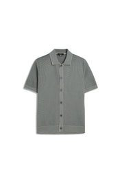 Strick-T-Shirt CIJANNE aus Baumwollmix - 84-grUEn - Grün