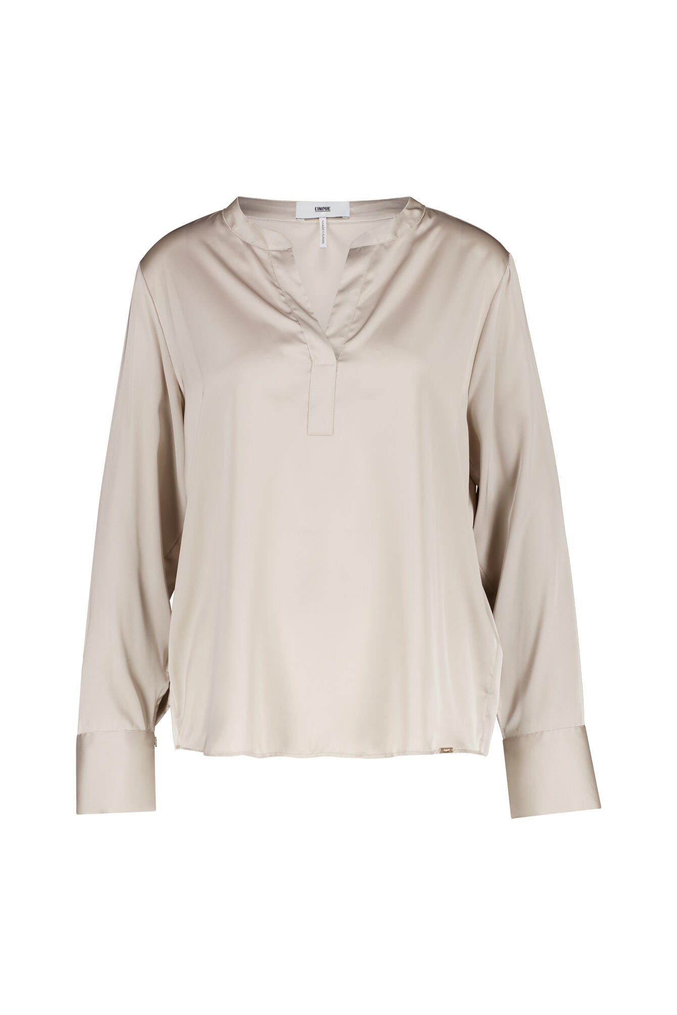 Schlupfbluse CITAUBO mit V-Ausschnitt - 10-hellbeige - Beige