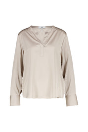 Schlupfbluse CITAUBO mit V-Ausschnitt - 10-hellbeige - Beige