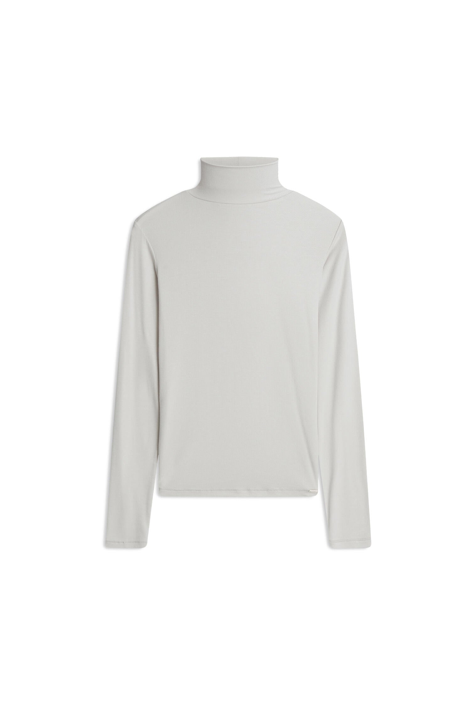 Jersey Longsleeve mit Turtleneck - 10-hellbeige - Beige