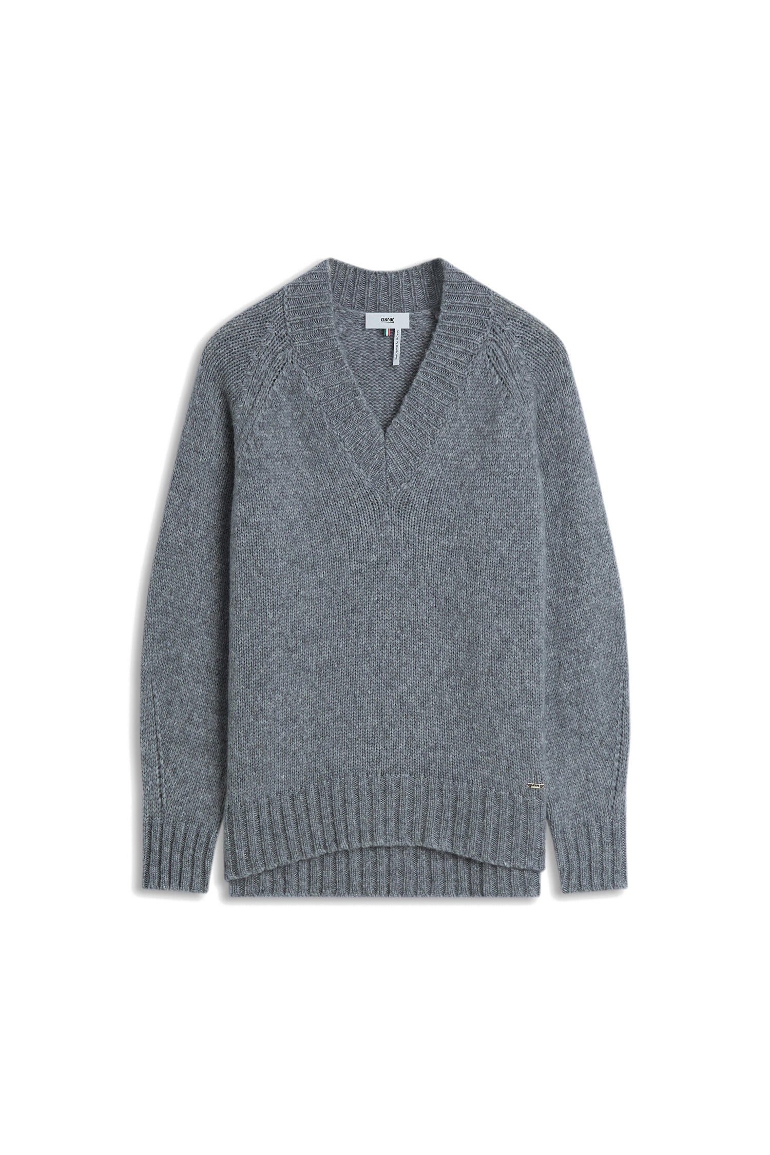 Strickpullover aus Wollmix - 92-hellgrau - Grau