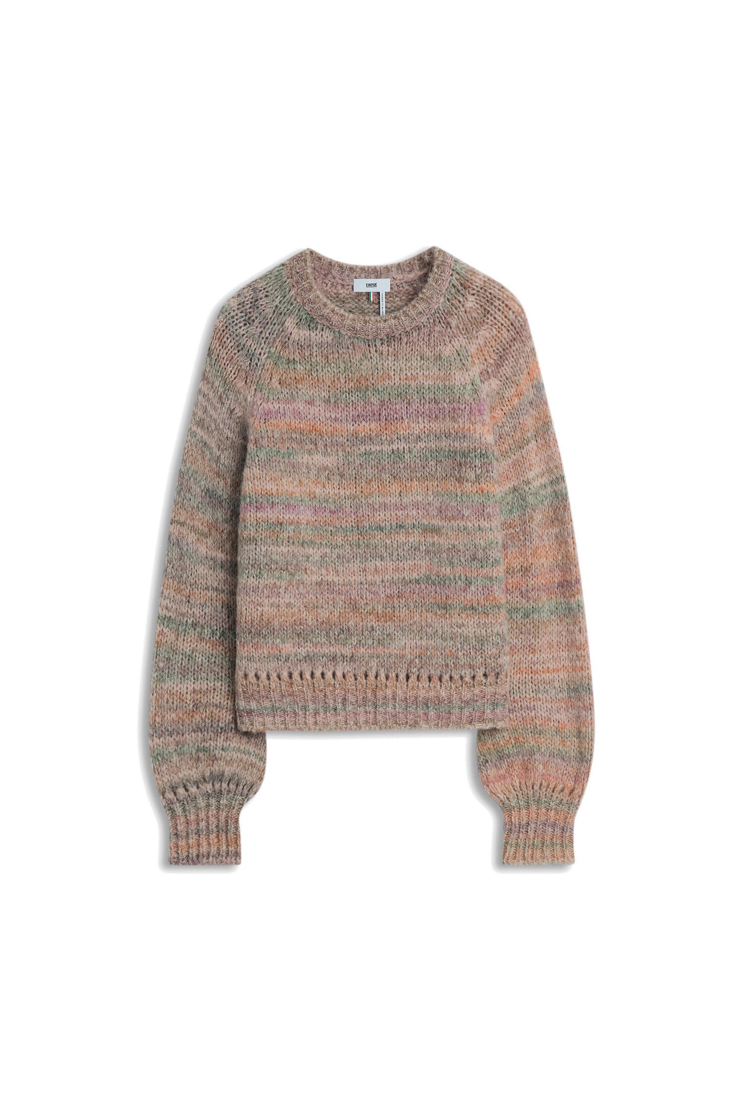 Strickpullover CIJOURO gestreift - 40-puder - Rosa