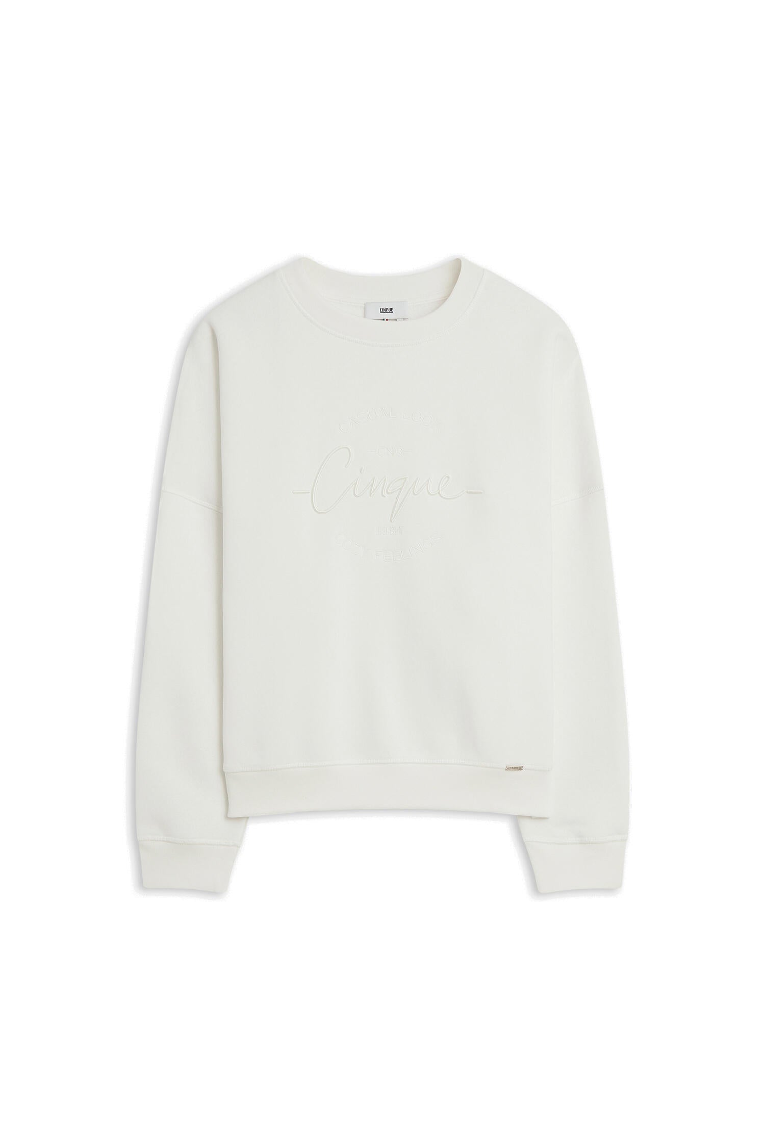 Sweatshirt CICOLA aus Baumwollmix - 02-weiSS - Weiß