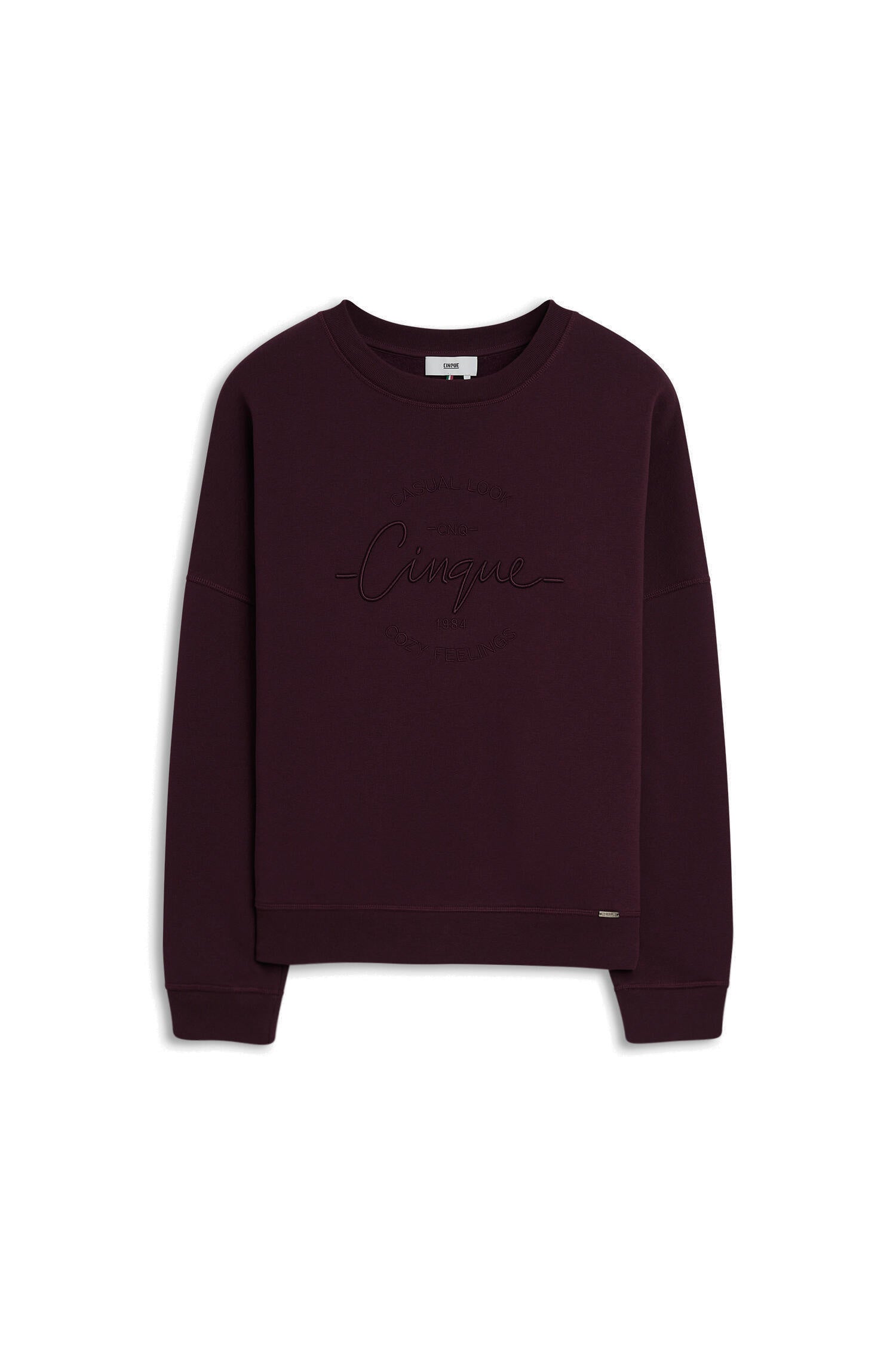 Sweatshirt CICOLA aus Baumwollmix - 49-dunkelrot - Rot