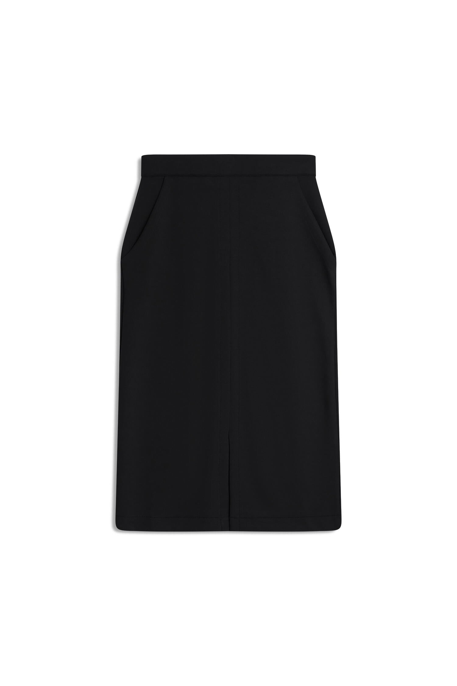 Jersey Rock Mini mit Frontschlitz - 99-schwarz - Schwarz