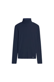 Jersey Longsleeve mit Turtleneck - 69-dunkelblau - Blau