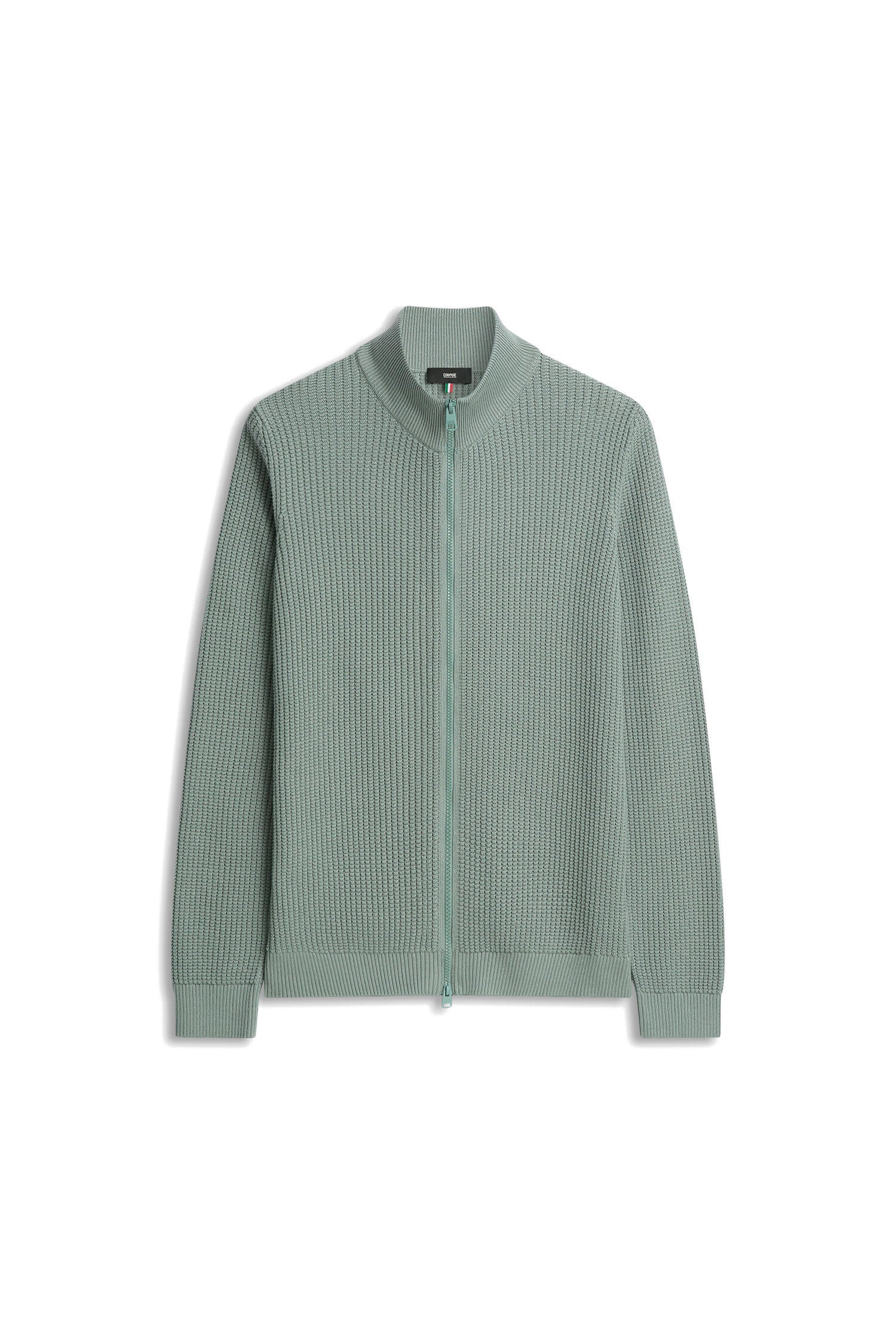 Strickjacke CIFABIAN aus Baumwollmix - 82-hellgrUEn - Grün