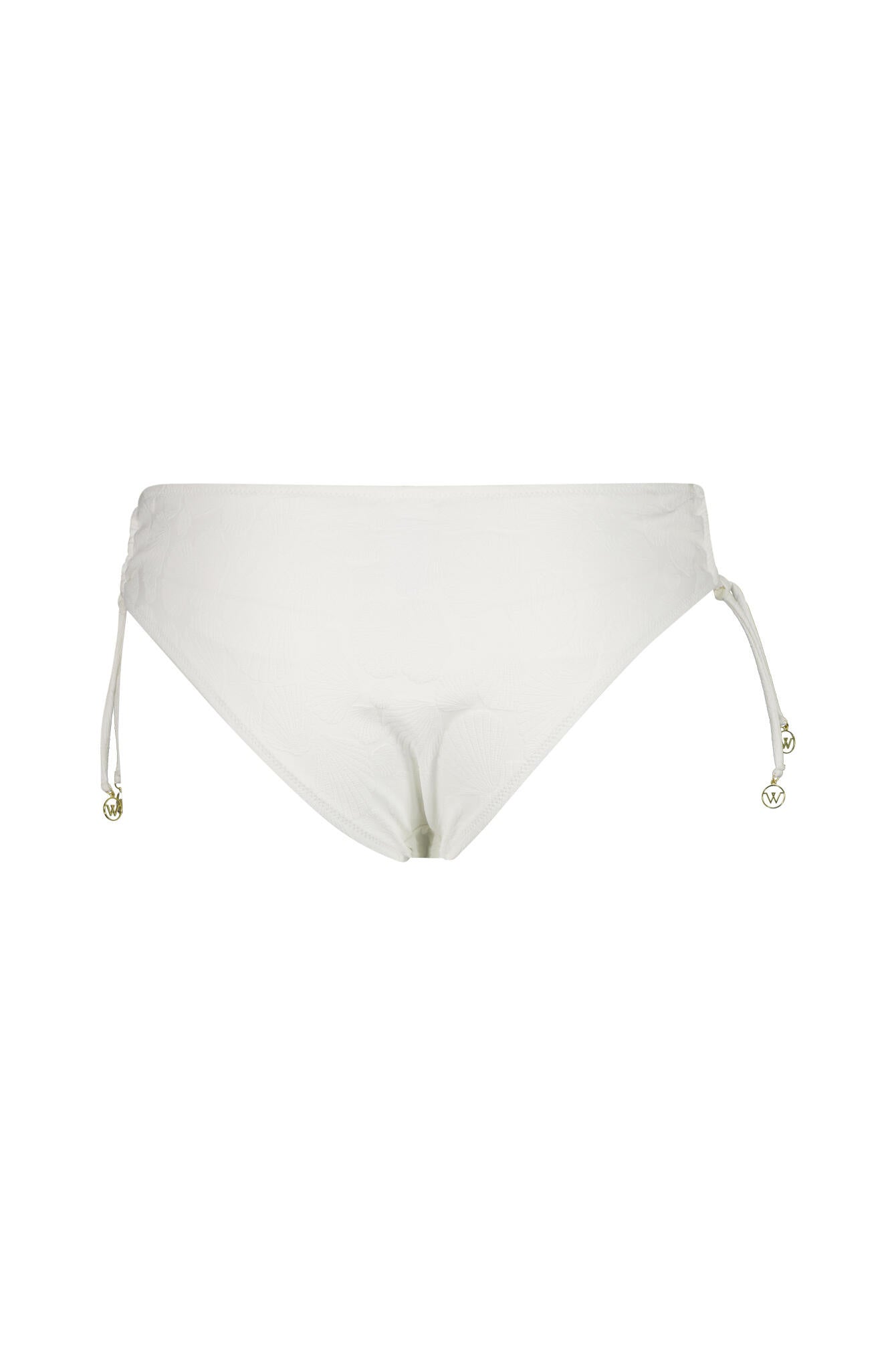 Bikini Slip - 106-WHITE SCALLOP - Weiß