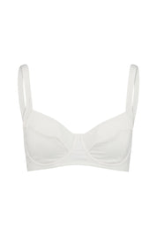 Bikini Top - 106-WHITE SCALLOP - Weiß