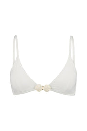 Bikini Top - 106-WHITE SCALLOP - Weiß