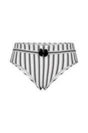 Bikini Slip - 208-WHITE-NIGHT - Weiß | Schwarz
