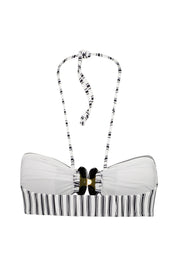 Bikini Top - 208-WHITE-NIGHT - Weiß | Schwarz