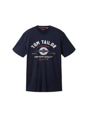 T-Shirt mit Logoprint - 10668-sky captain blue - Blau