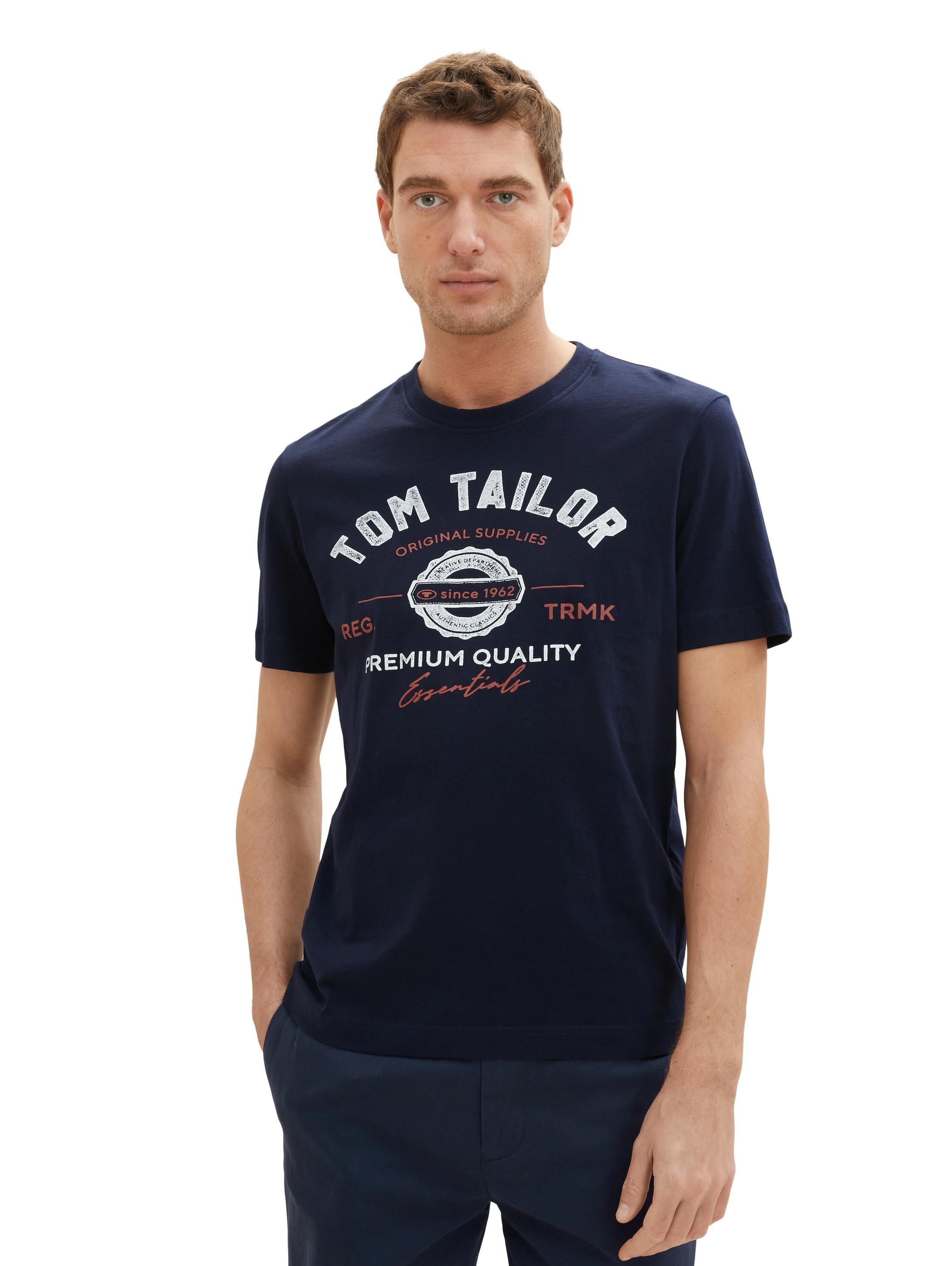 T-Shirt mit Logoprint - 10668-sky captain blue - Blau