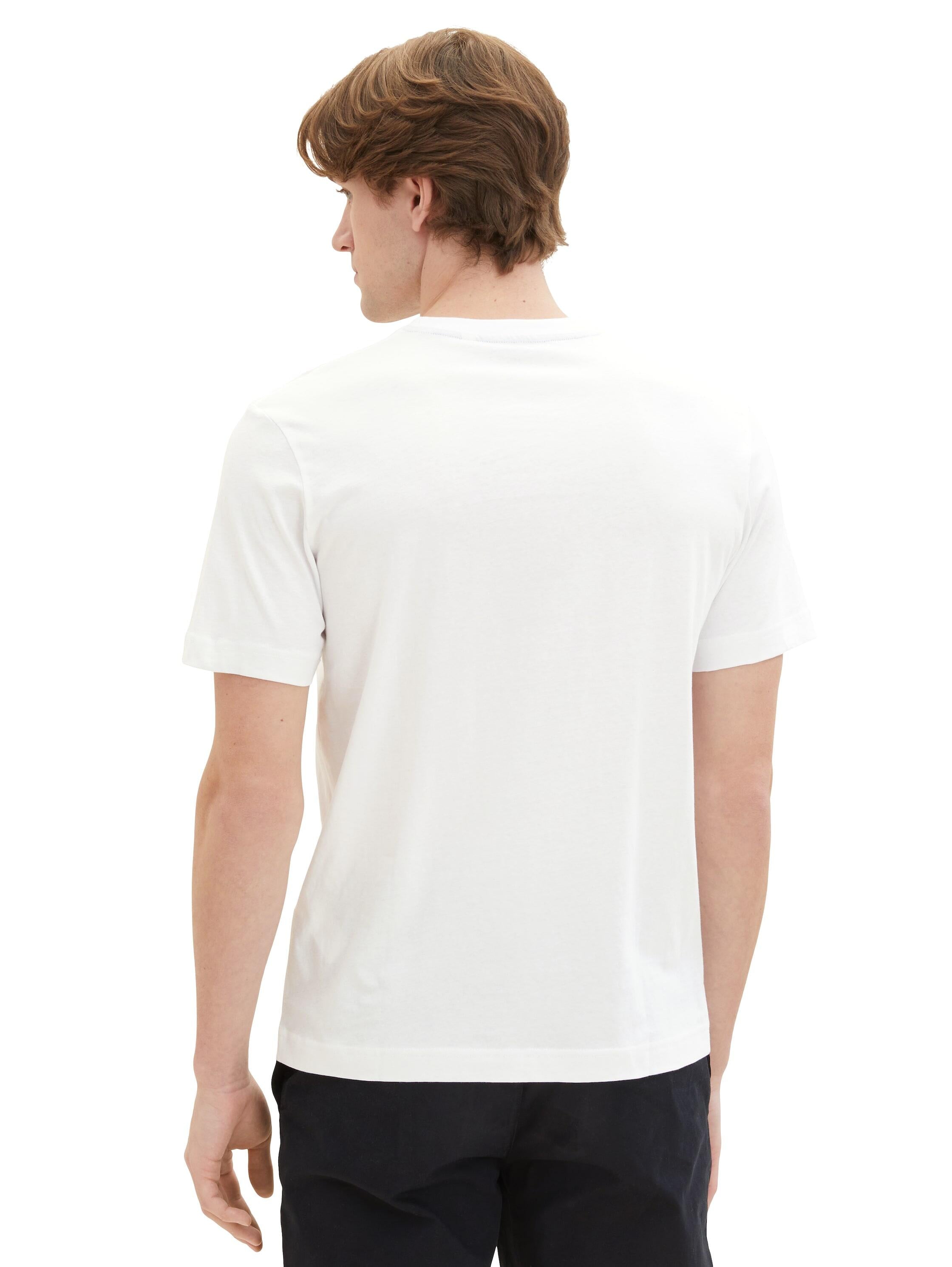 T-Shirt mit Logoprint - 20000-White - Weiß