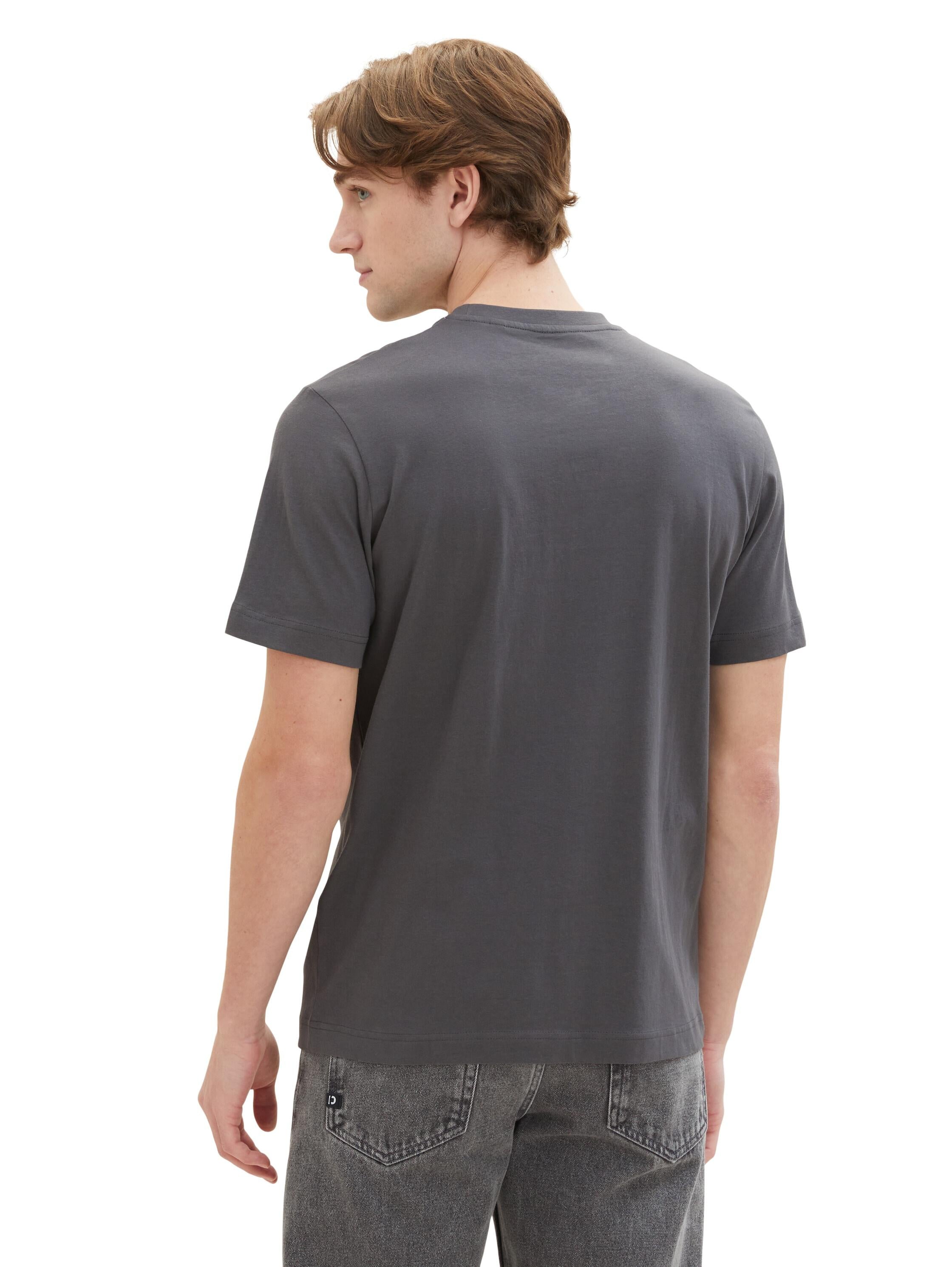 T-Shirt mit Logoprint - 10899-Tarmac Grey - Grau