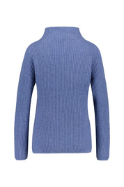 Strickpullover aus Kaschmir - 612 612 DENIM MEL. - Blau