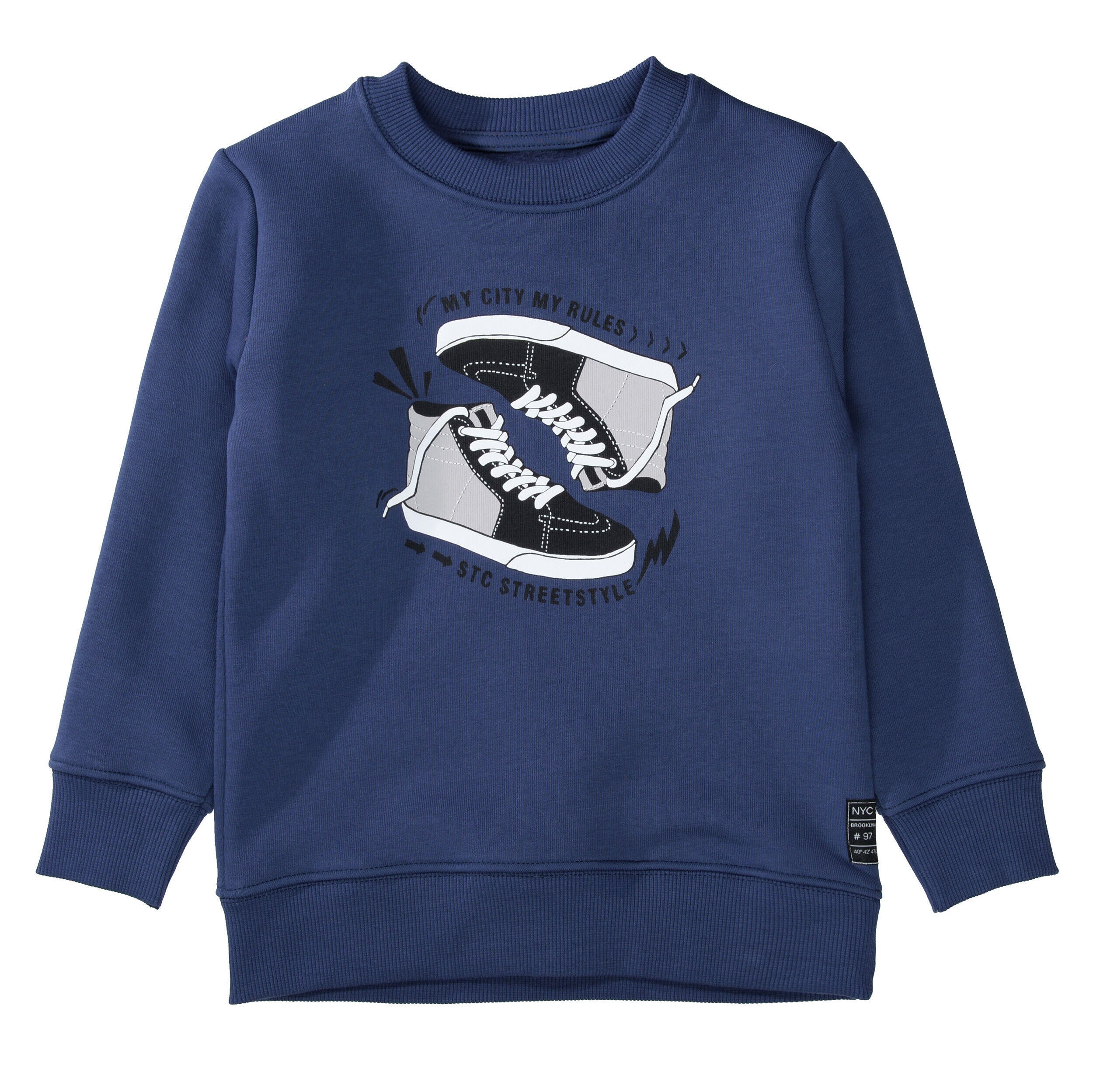 Sweatshirt mit Print - 610 ROYAL - Blau