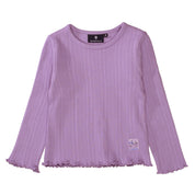 Langarmshirt im Ripp-Design - 621 LAVENDER - Violett